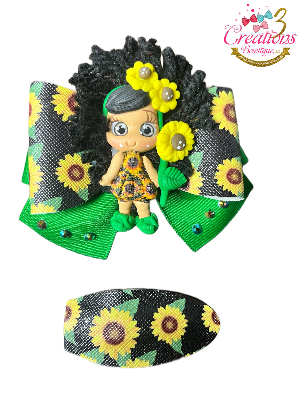 Brown skin sunflower girl set