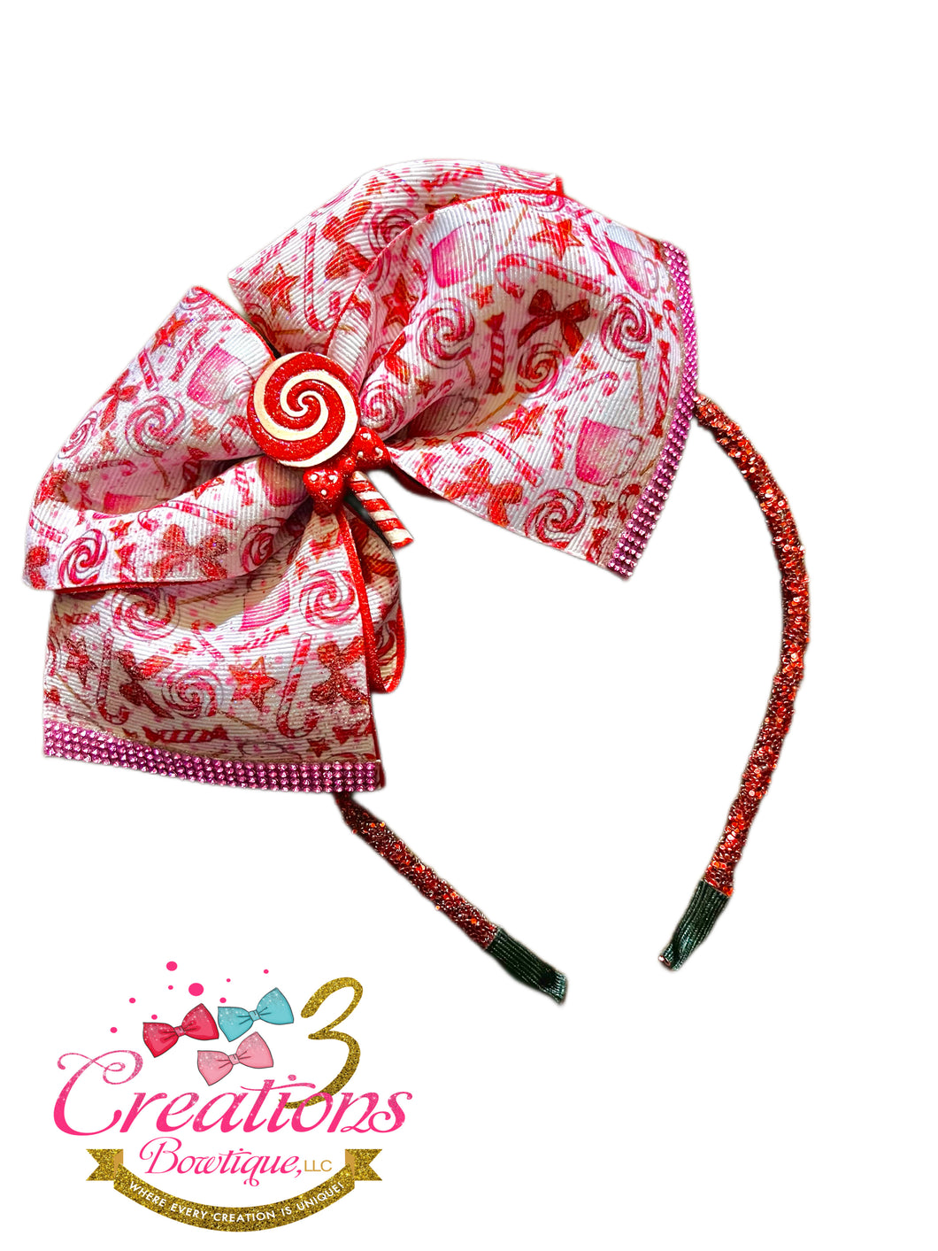 Pink candy peppermint swirl