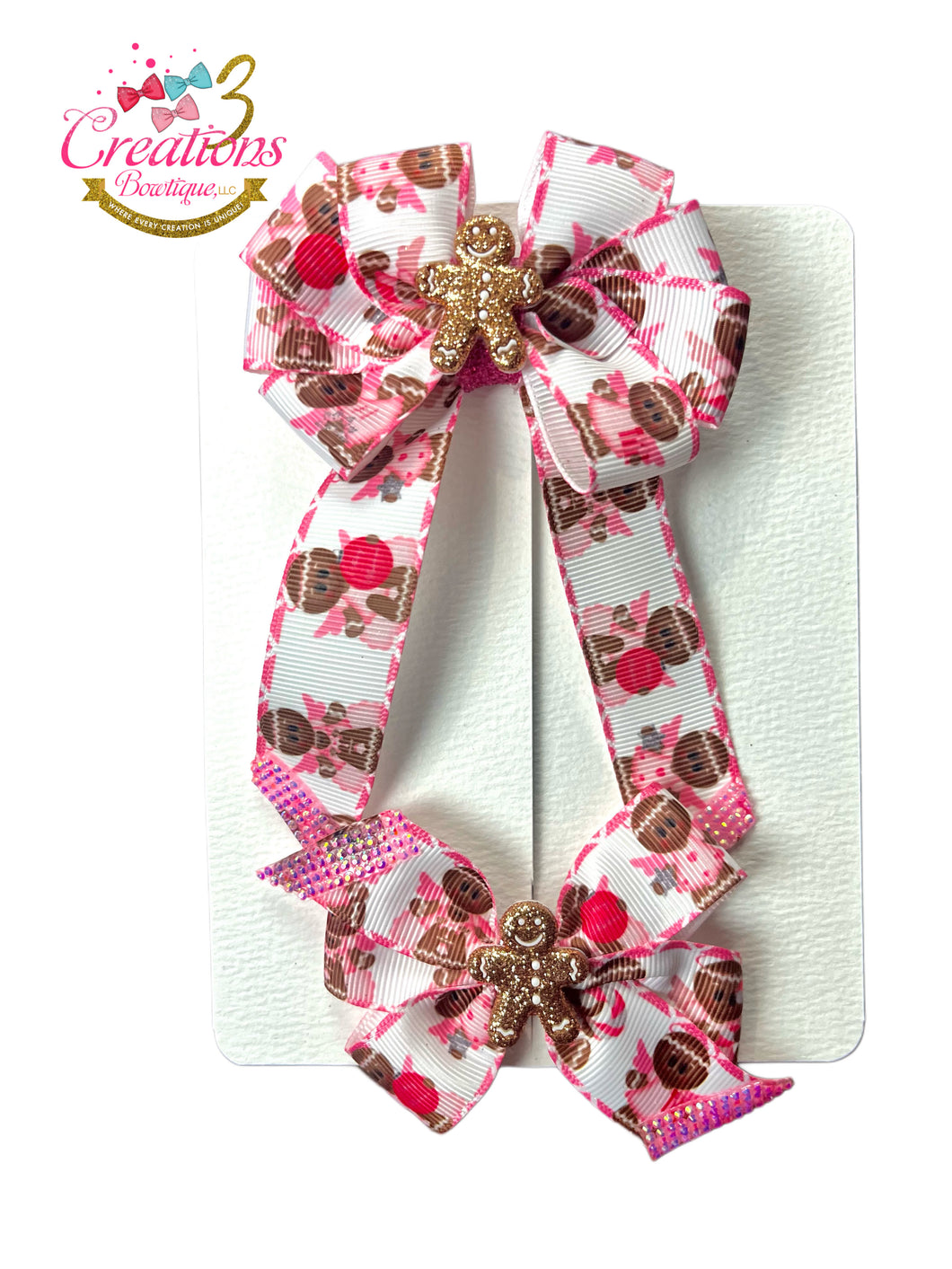 Pink holiday gingerbread