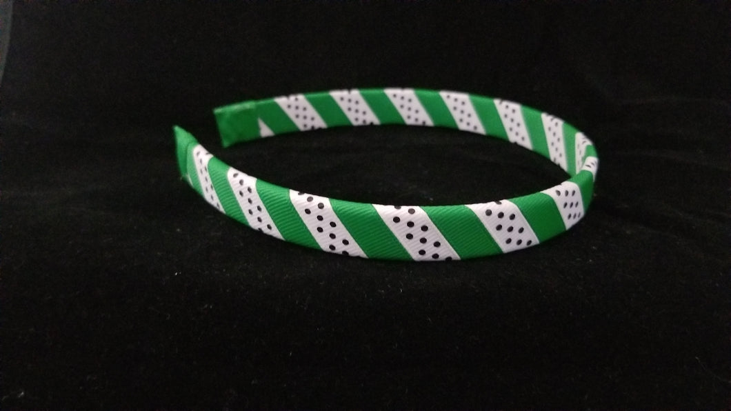 Polka dot woven headband