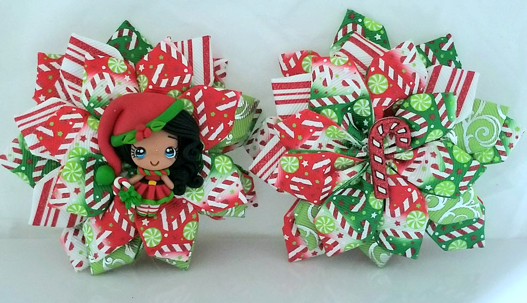 Christmas elf hair bun wrap