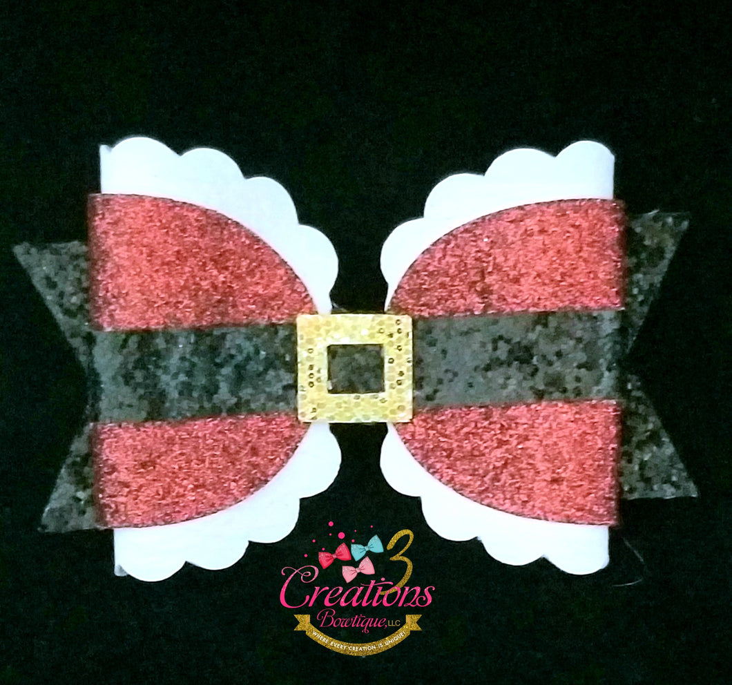 Santa hair bow