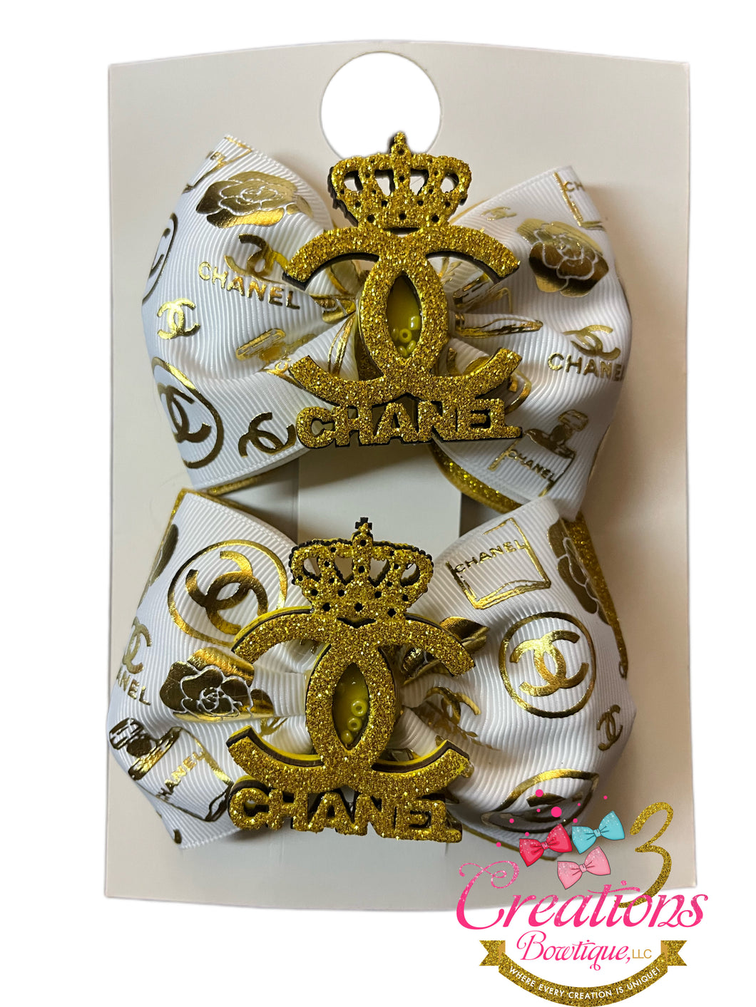 White and Gold Chanel