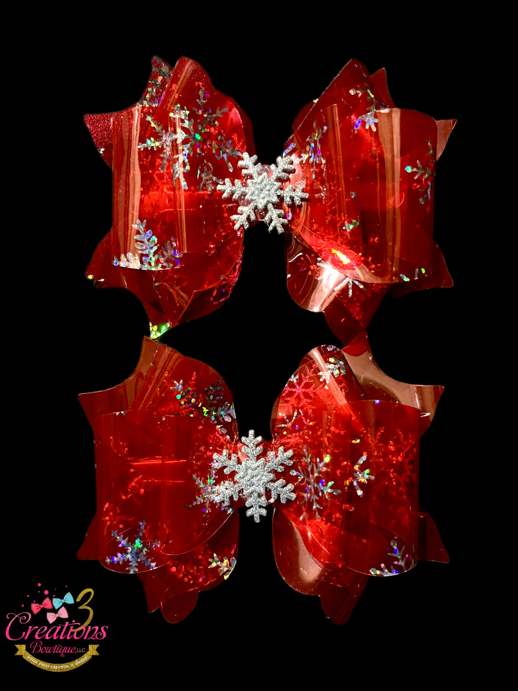 Jelly ruby shimmer snowflake