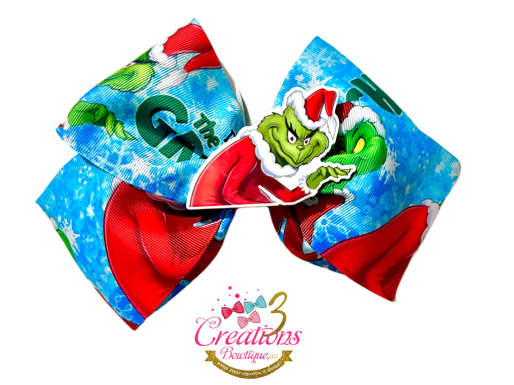 Grinch bow