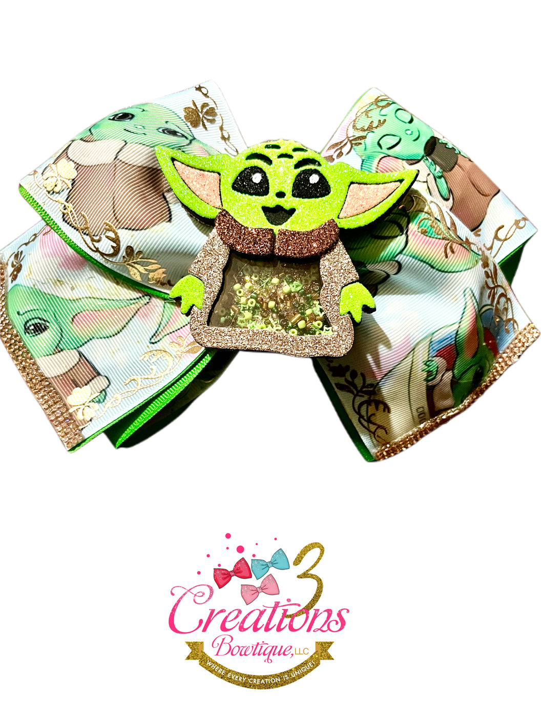 Yoda shaker hair bow