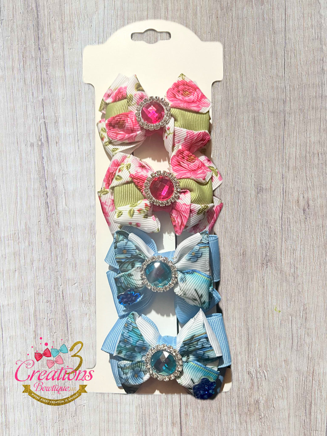 Roses&Butterfly baby/toddler hair bows